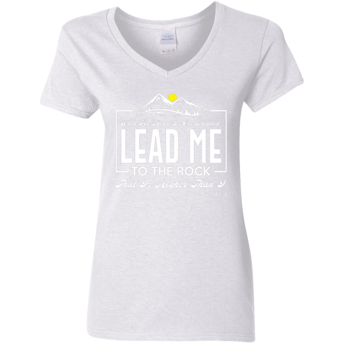 009 LEAD ME THE ROCK.jpg 1 G500VL Ladies' 5.3 oz. V-Neck T-Shirt