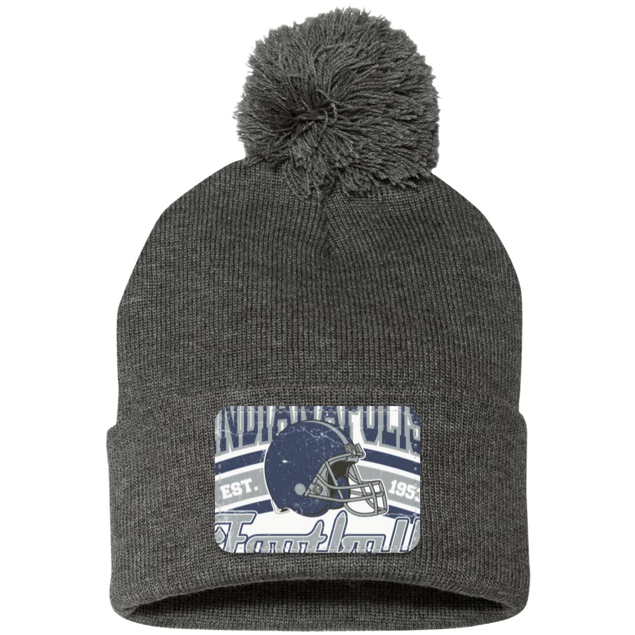 INDIANAPOLIS 1 SP15 Pom Pom Knit Cap - Patch