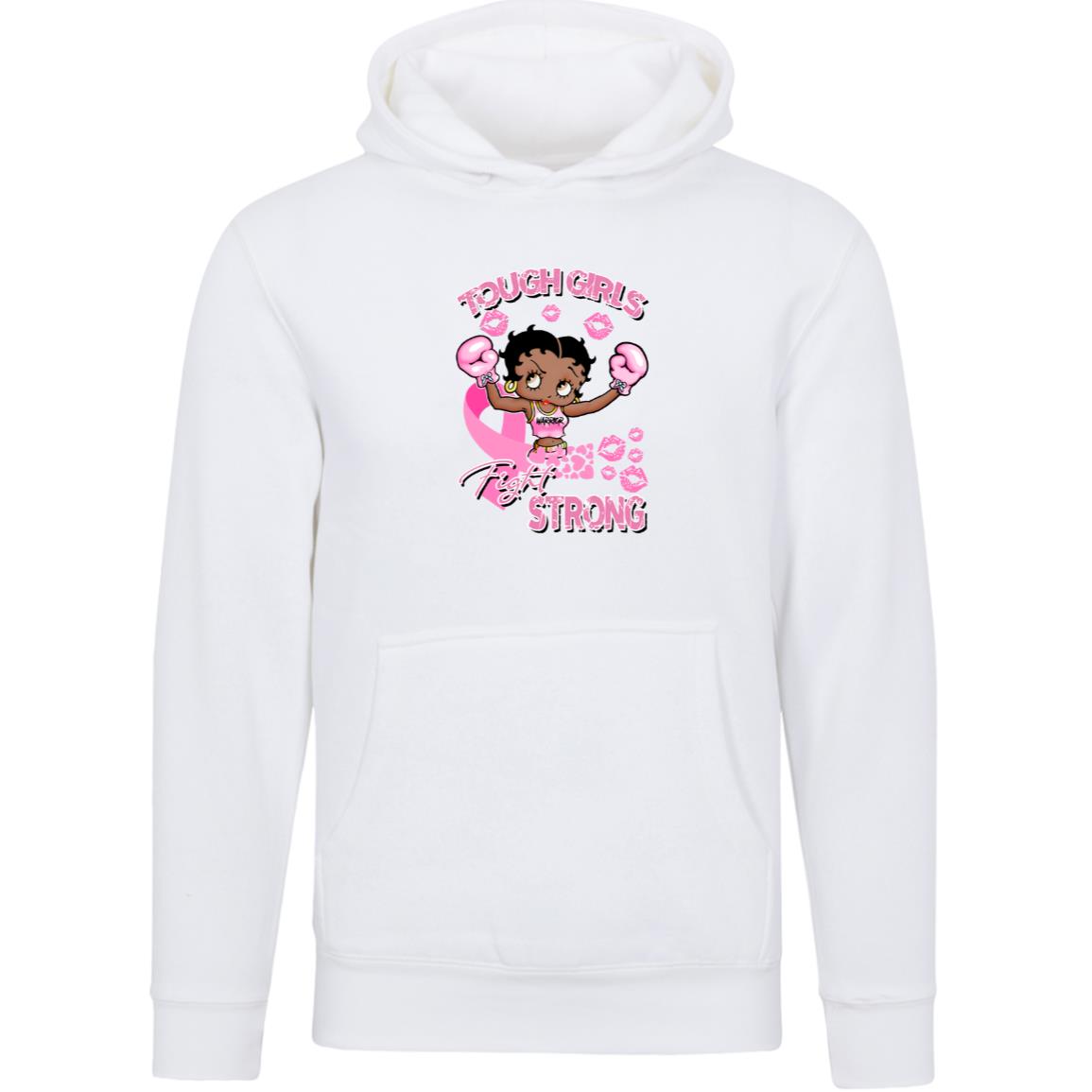 bettyboopinkcancer3 LS14001 Lane Seven Unisex Premium Hoodie