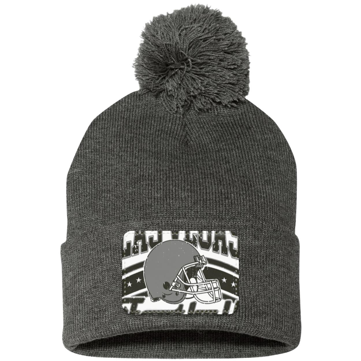 Lasvegas SP15 Pom Pom Knit Cap - Patch