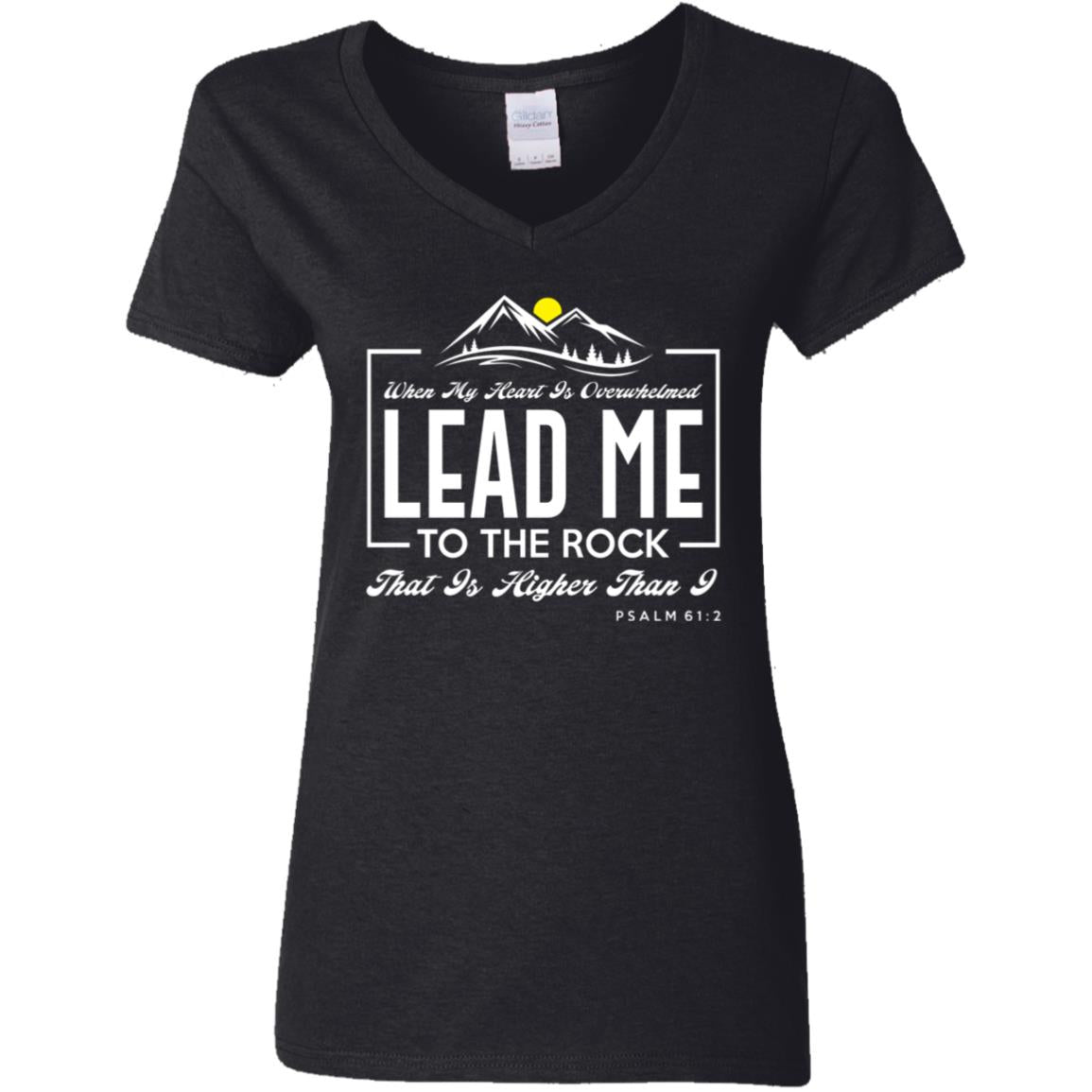 009 LEAD ME THE ROCK.jpg 1 G500VL Ladies' 5.3 oz. V-Neck T-Shirt