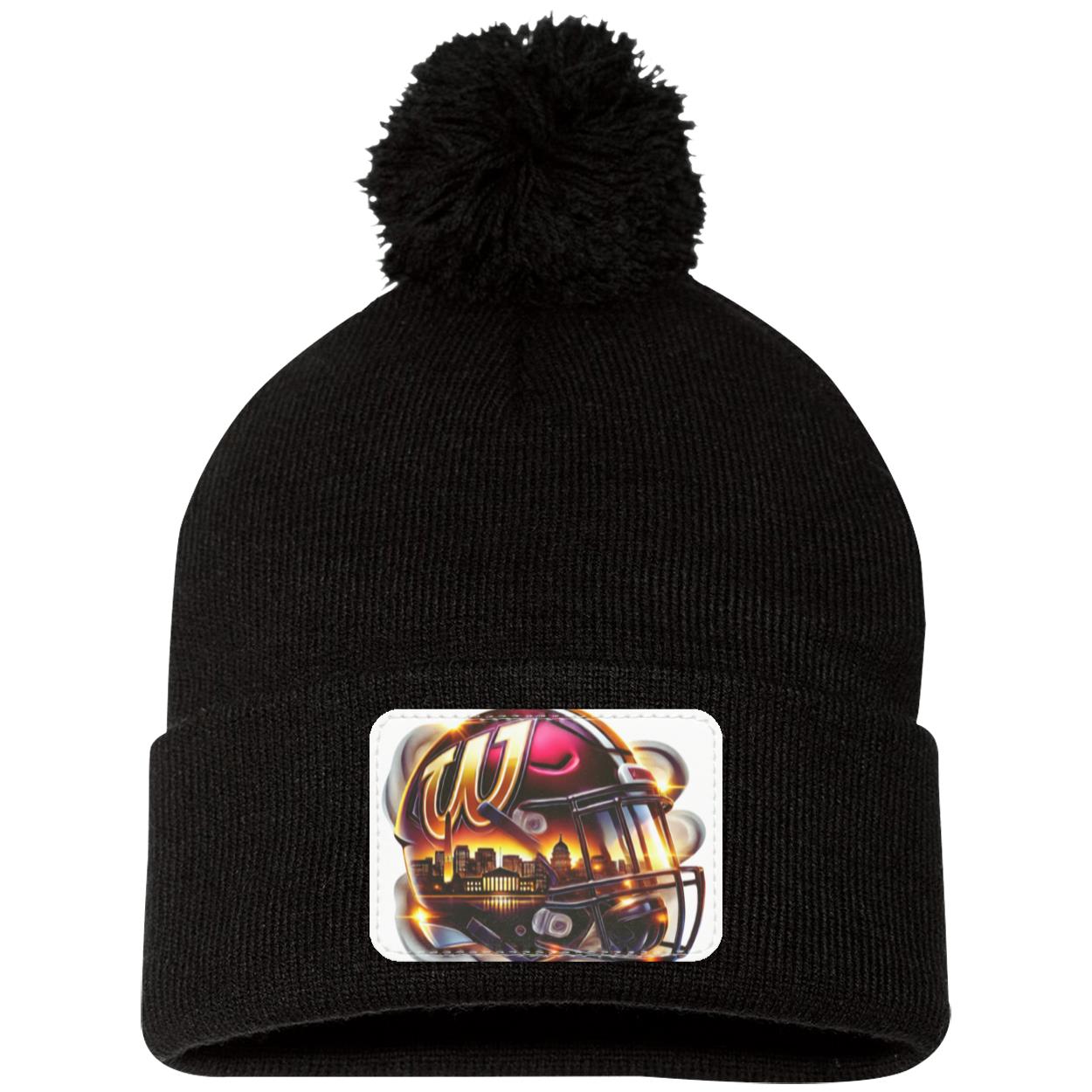 WASHINGTON SP15 Pom Pom Knit Cap - Patch
