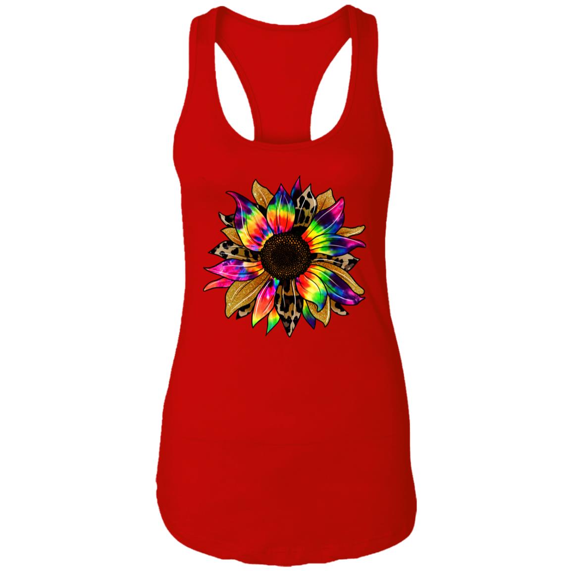 TieDyeSunflower NL1533 Ladies Ideal Racerback T Shirt Tank