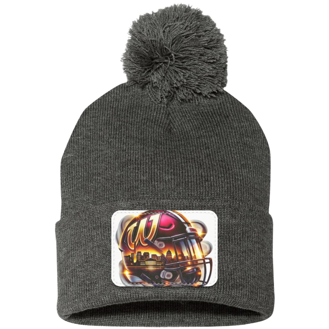 WASHINGTON SP15 Pom Pom Knit Cap - Patch