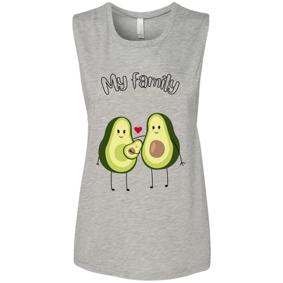 MY AVACADO FAMILY B8803 Ladies' Flowy Muscle Tank