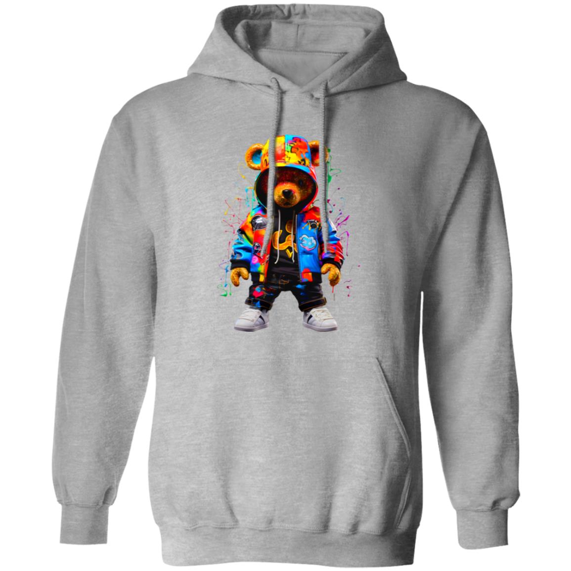 hiphopbearglitterdtfenhanced (1)- G185 Pullover Hoodie