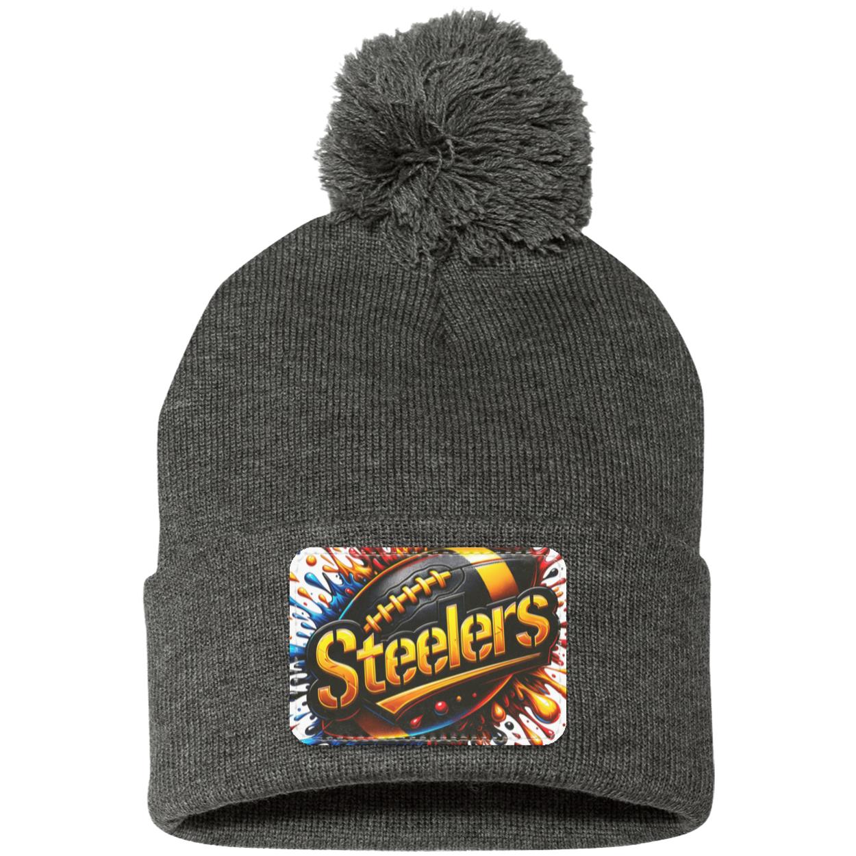 PS7 GIRL 1 SP15 Pom Pom Knit Cap - Patch