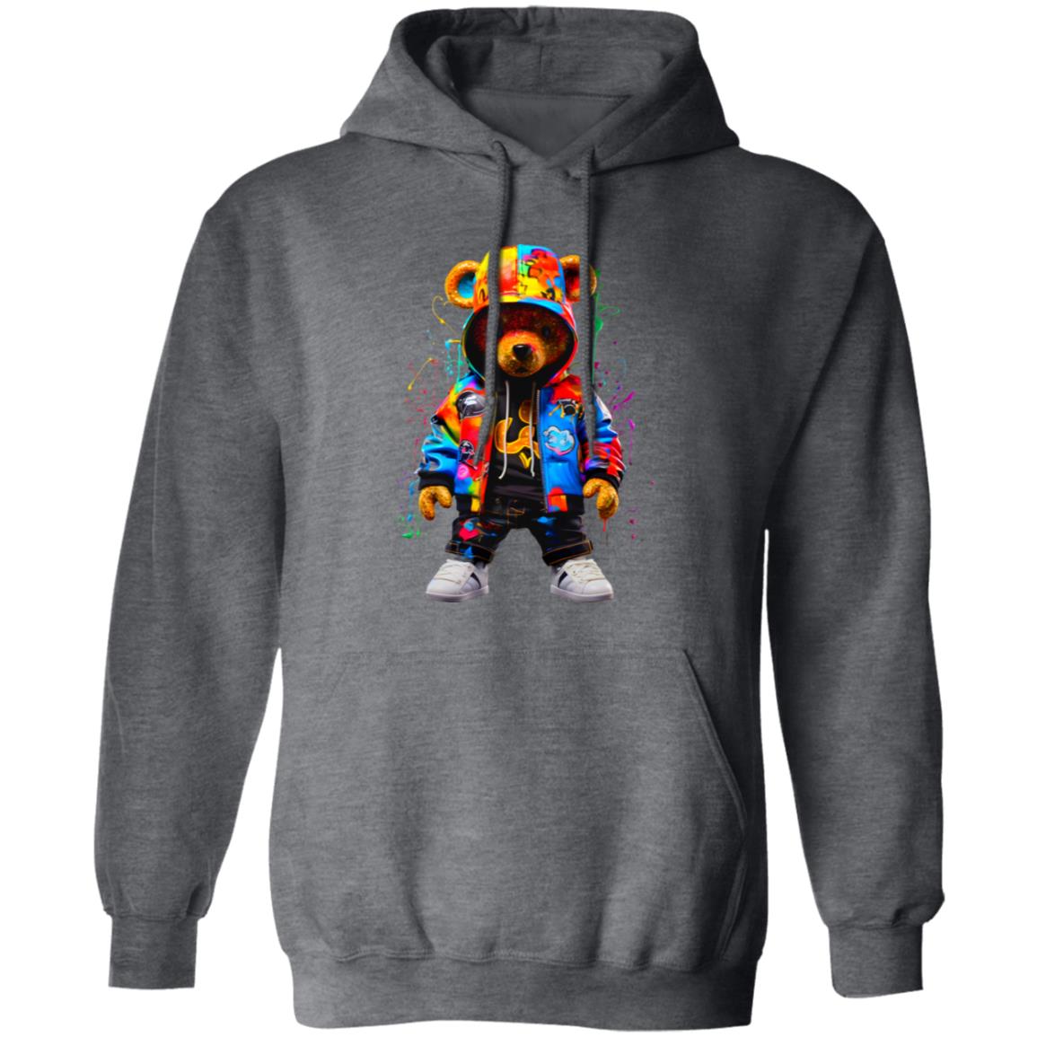 hiphopbearglitterdtfenhanced (1)- G185 Pullover Hoodie