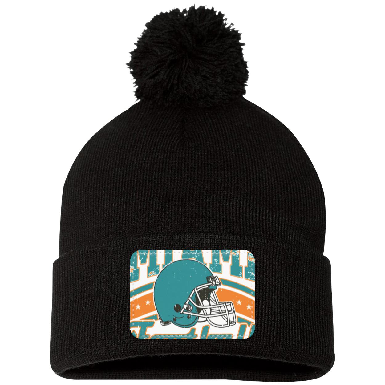 Miami SP15 Pom Pom Knit Cap - Patch