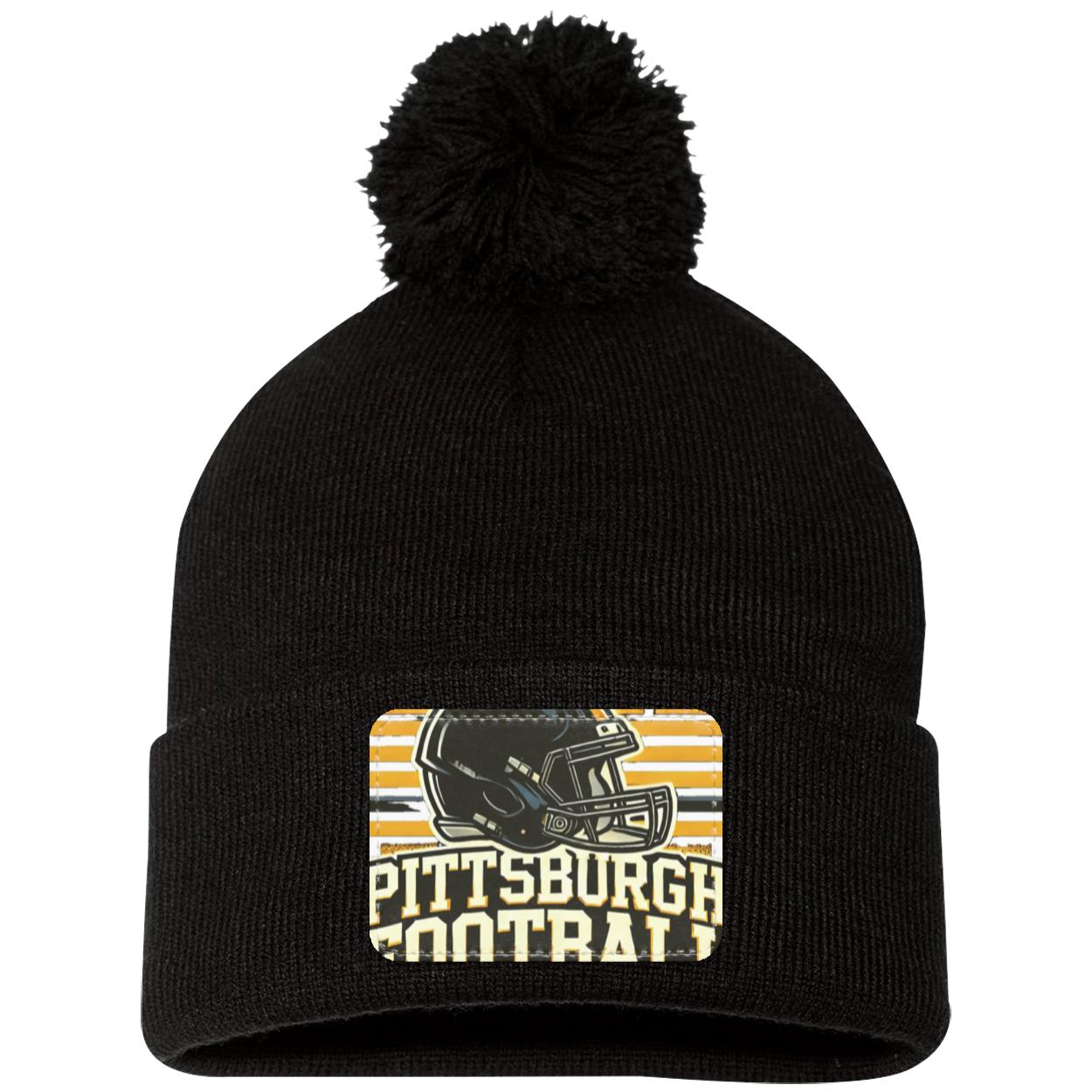 pittsburg 1 SP15 Pom Pom Knit Cap - Patch