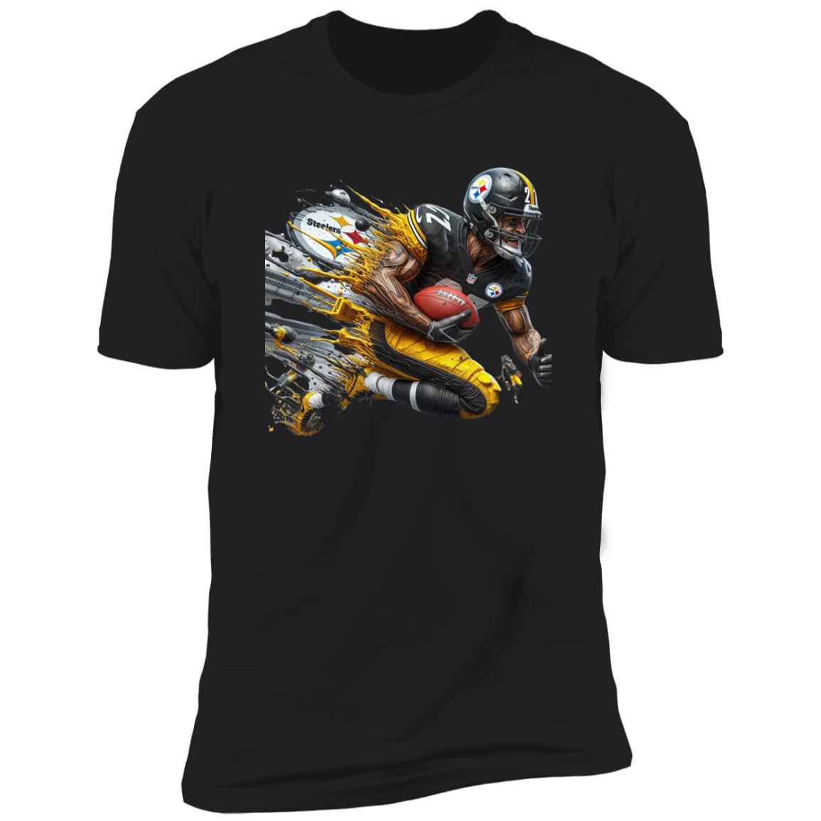DALLAS FOOT BALL PLAYER WITH BALL NL3600 Premium SPORTS T SHIRTS