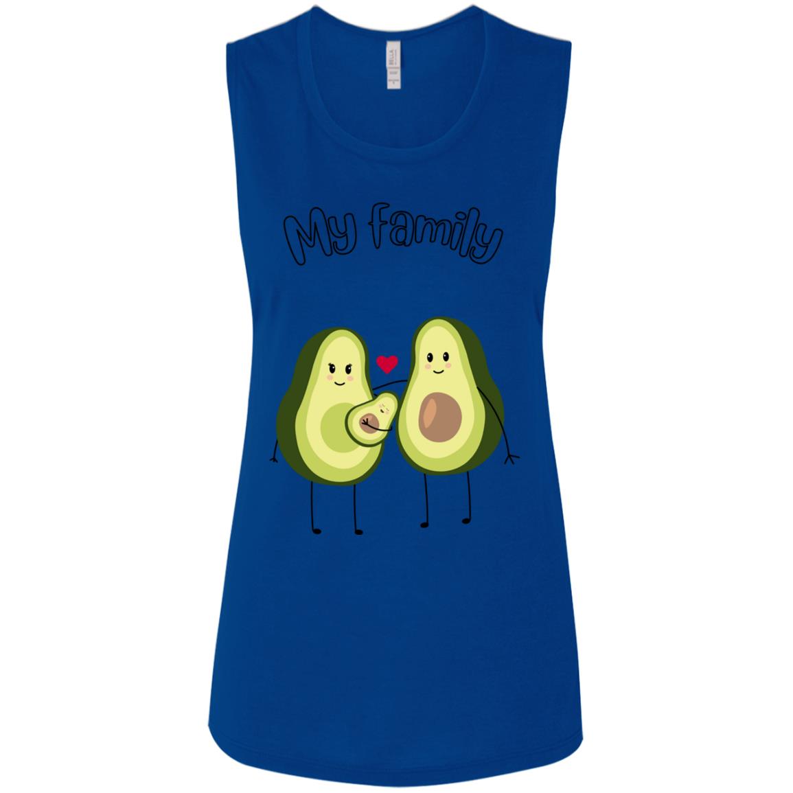 MY AVACADO FAMILY B8803 Ladies' Flowy Muscle Tank