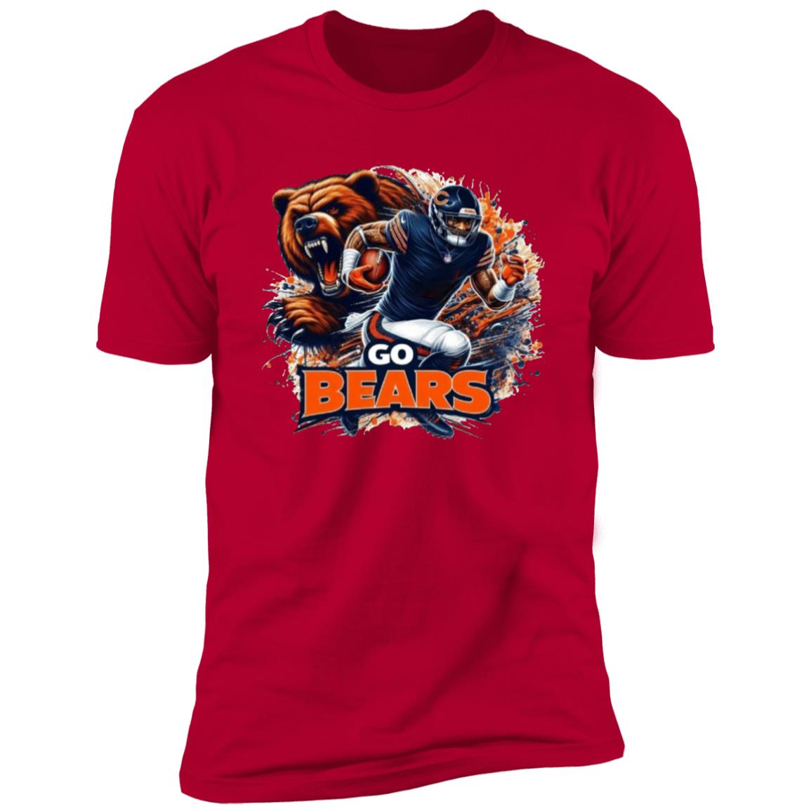 CHICAGO BEAR FOOT BALL NL3600 Premium Sports T-Shirt