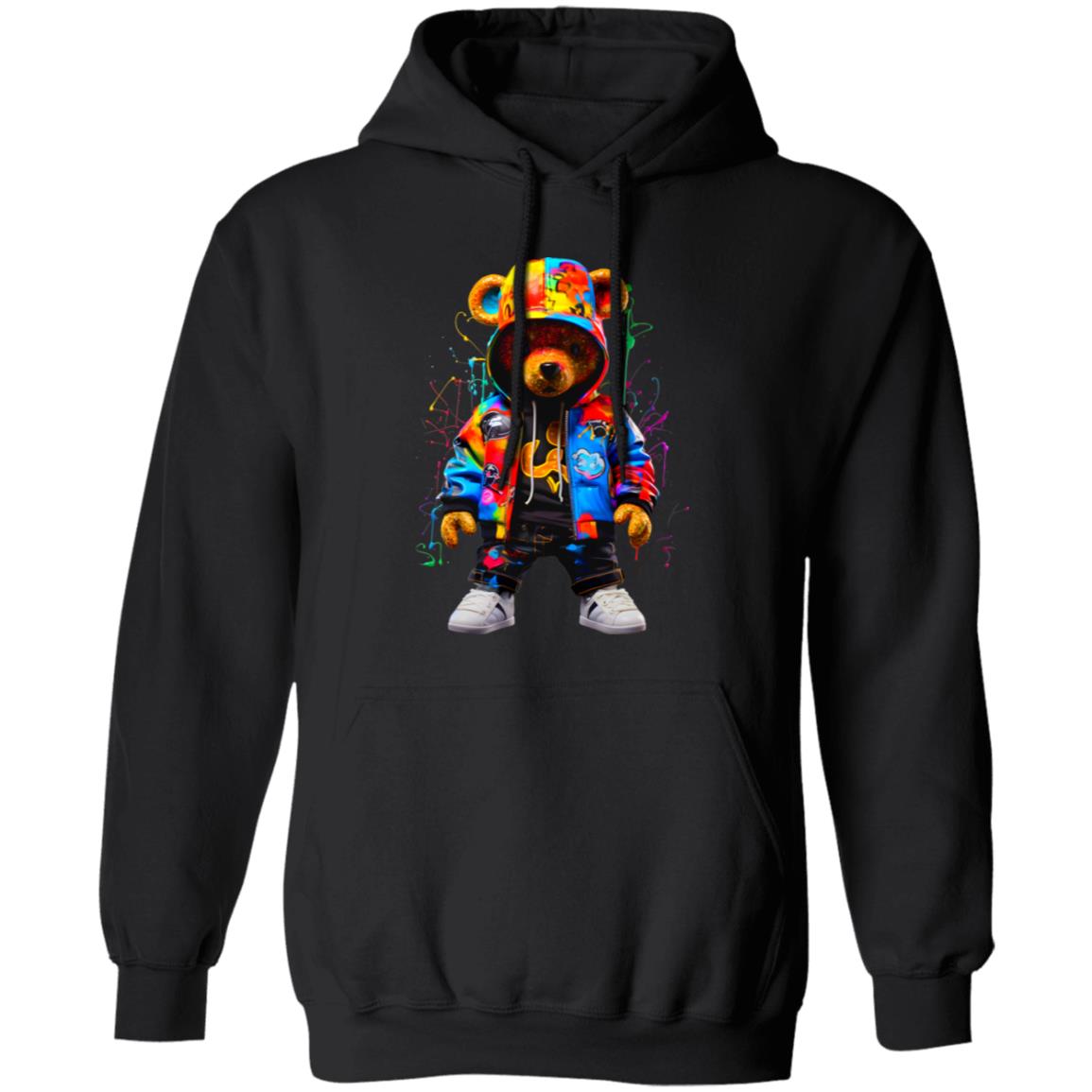 hiphopbearglitterdtfenhanced (1)- G185 Pullover Hoodie