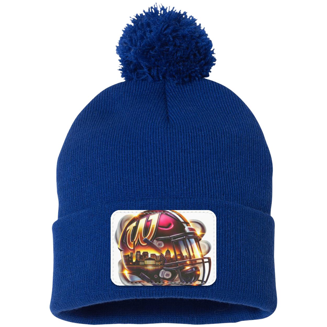 WASHINGTON SP15 Pom Pom Knit Cap - Patch