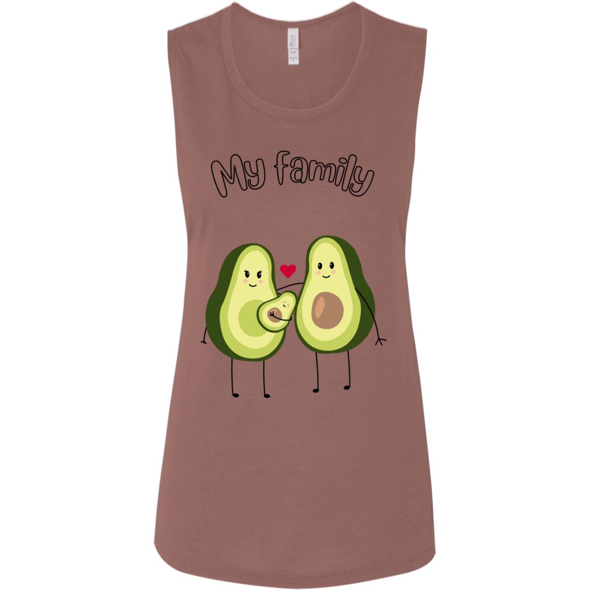 MY AVACADO FAMILY B8803 Ladies' Flowy Muscle Tank