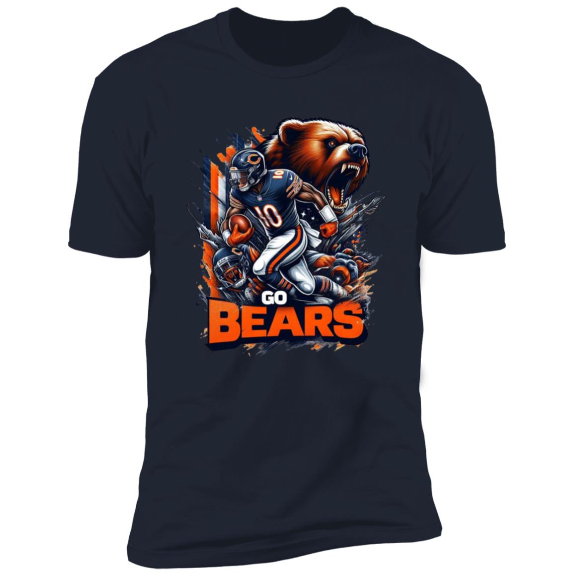 CHICAGO BEAR FOOT BALL NL3600 Premium Sports T-Shirt