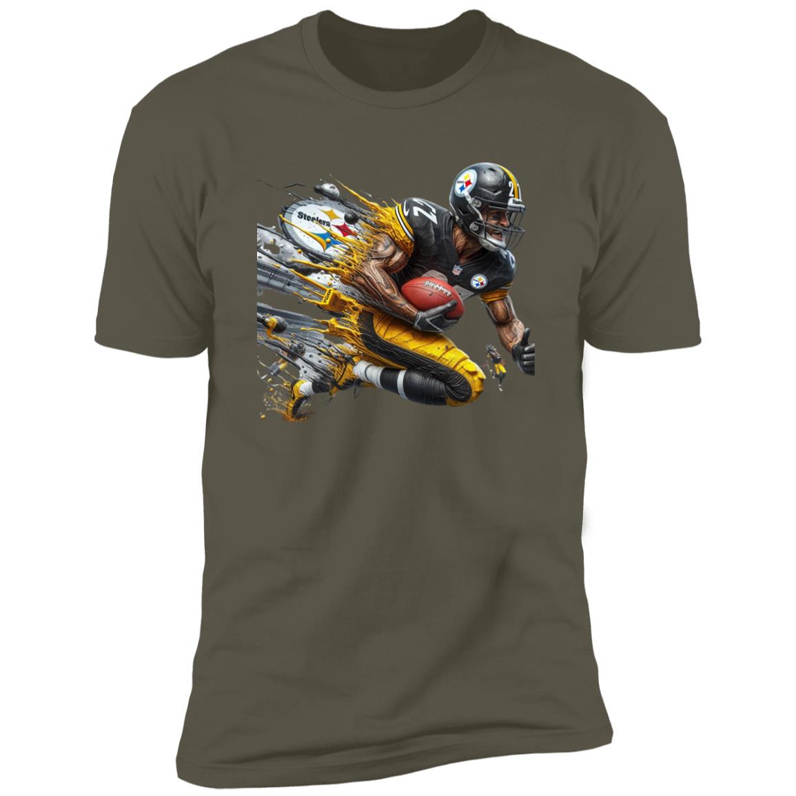 DALLAS FOOT BALL PLAYER WITH BALL NL3600 Premium SPORTS T SHIRTS