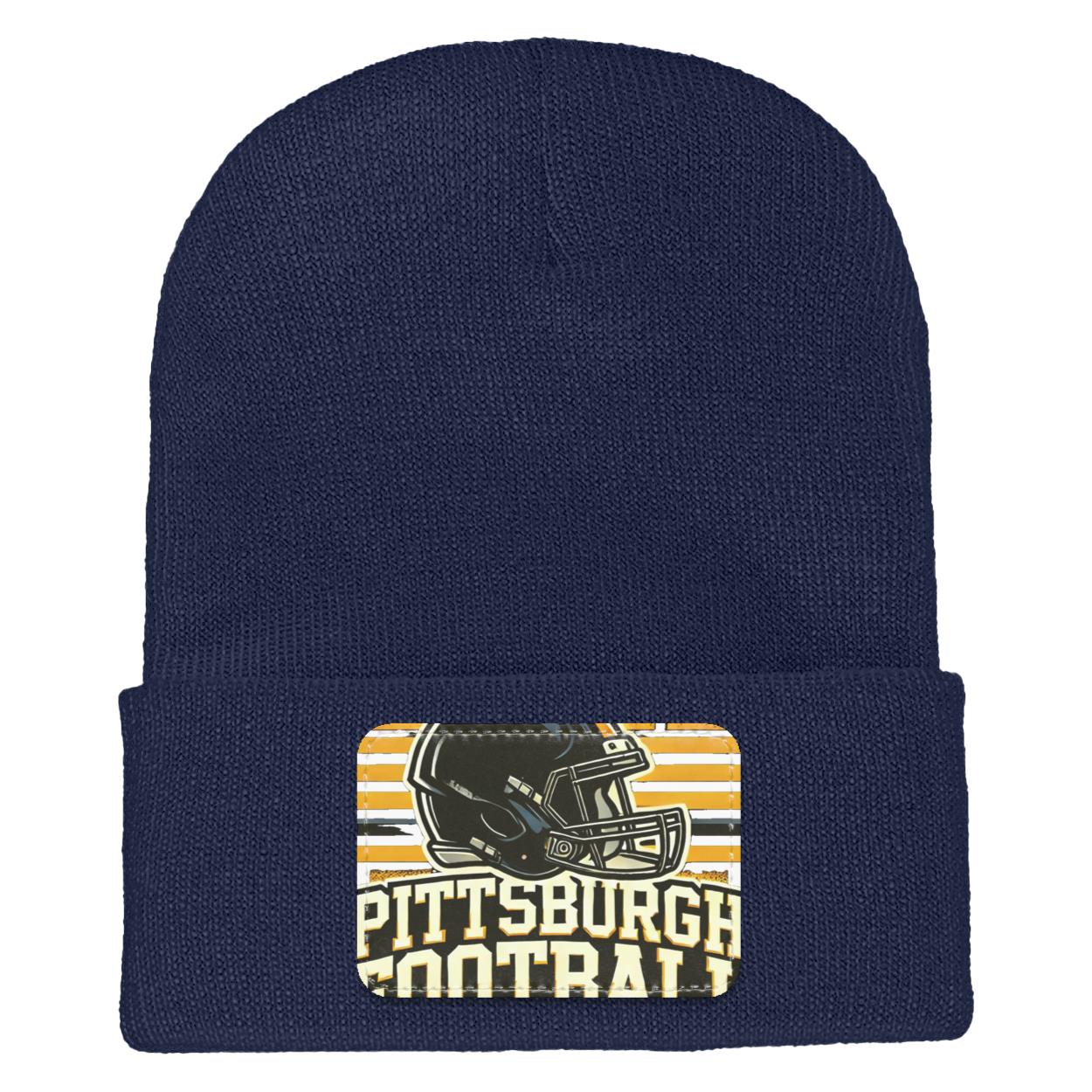 pittsburg 1 1501 Yupoong Adult Cuffed Knit Beanie