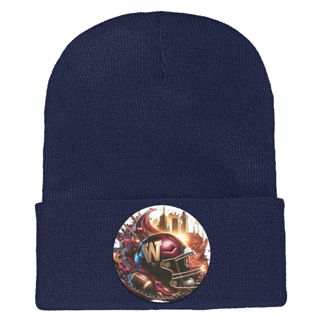 football3dw-300dpi 1501 Yupoong Adult Cuffed Knit Beanie