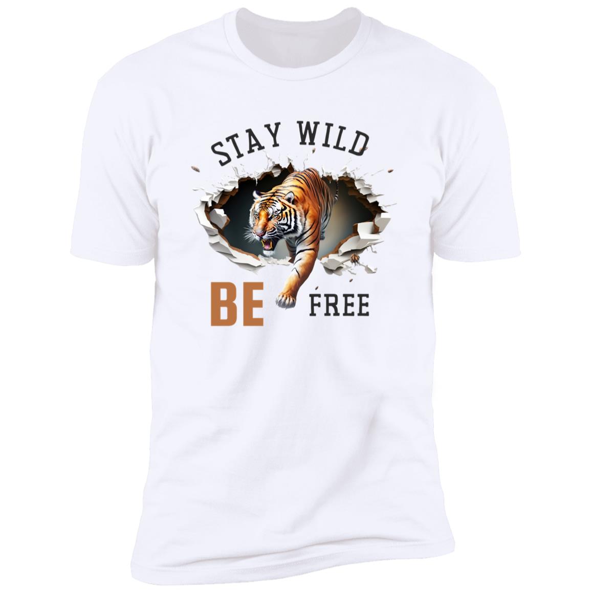 STAY WILD BLACK LETTER 11 NL3600 Premium CASUAL TEE'S