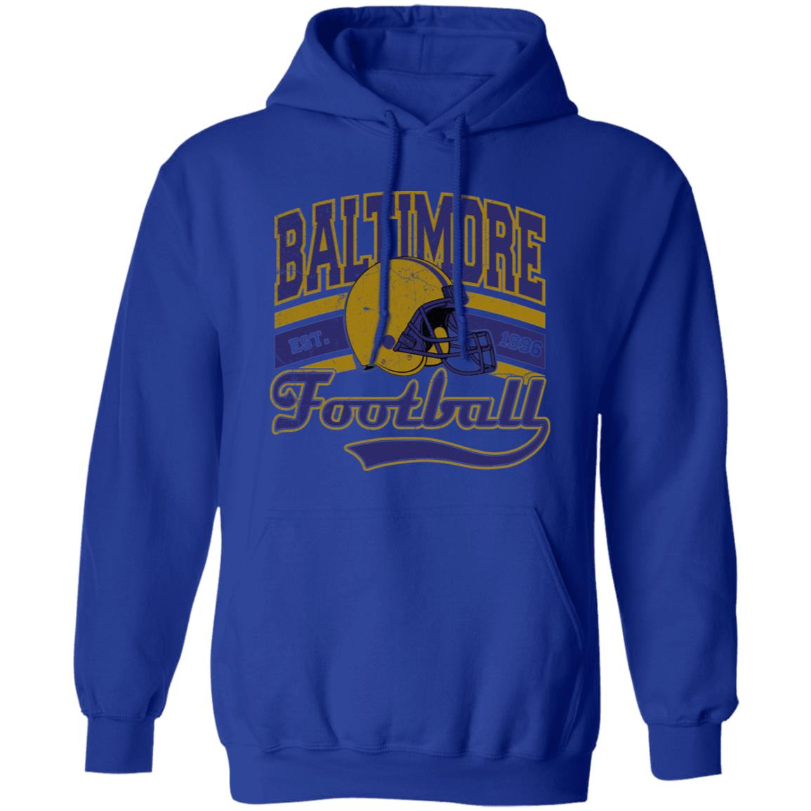 BALTIMORE FOOTBALL PNG 1 G185 Gildan Pullover Hoodie