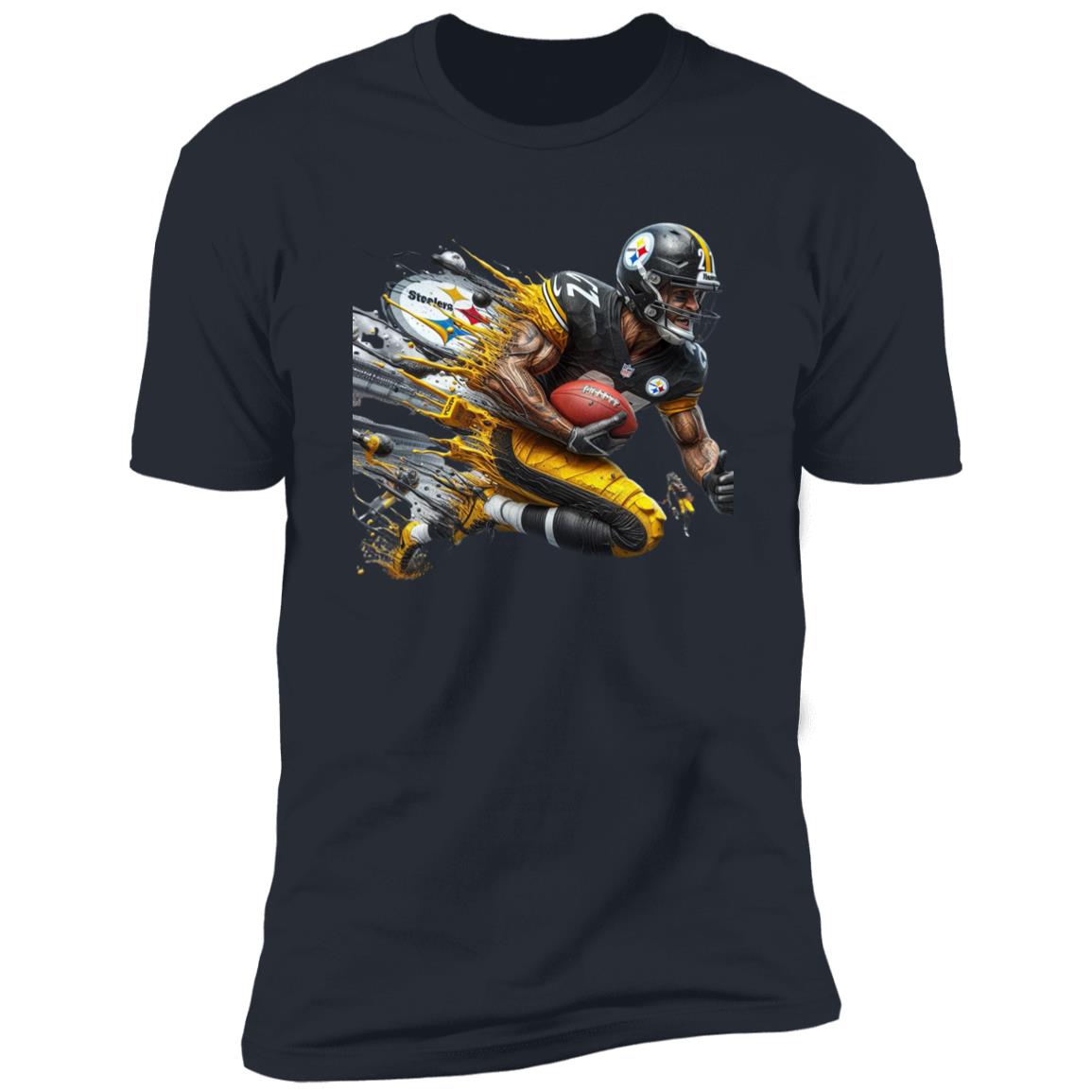 DALLAS FOOT BALL PLAYER WITH BALL NL3600 Premium SPORTS T SHIRTS