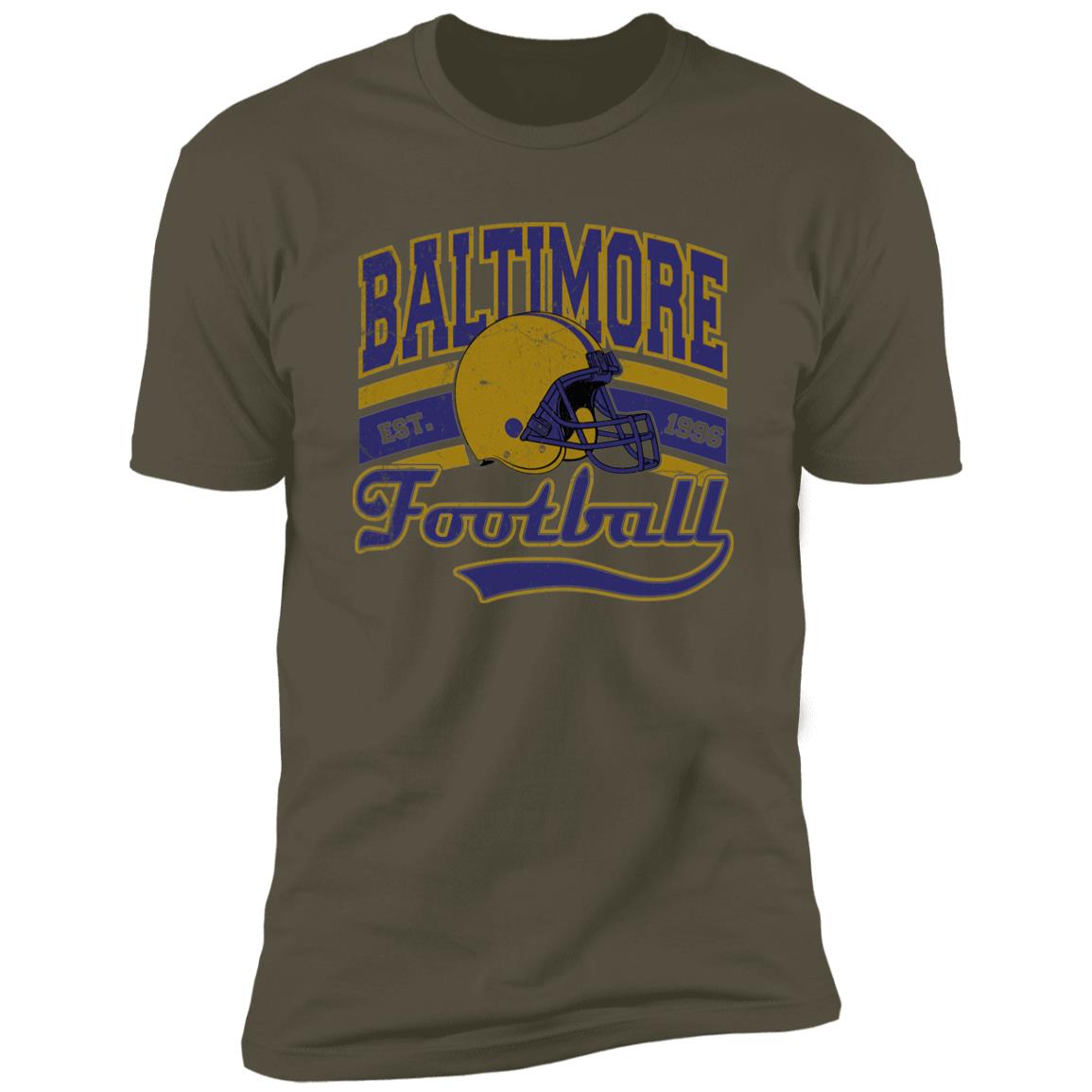 BALTIMORE FOOTBALL PNG 1 NL3600 Premium Sports T-Shirt