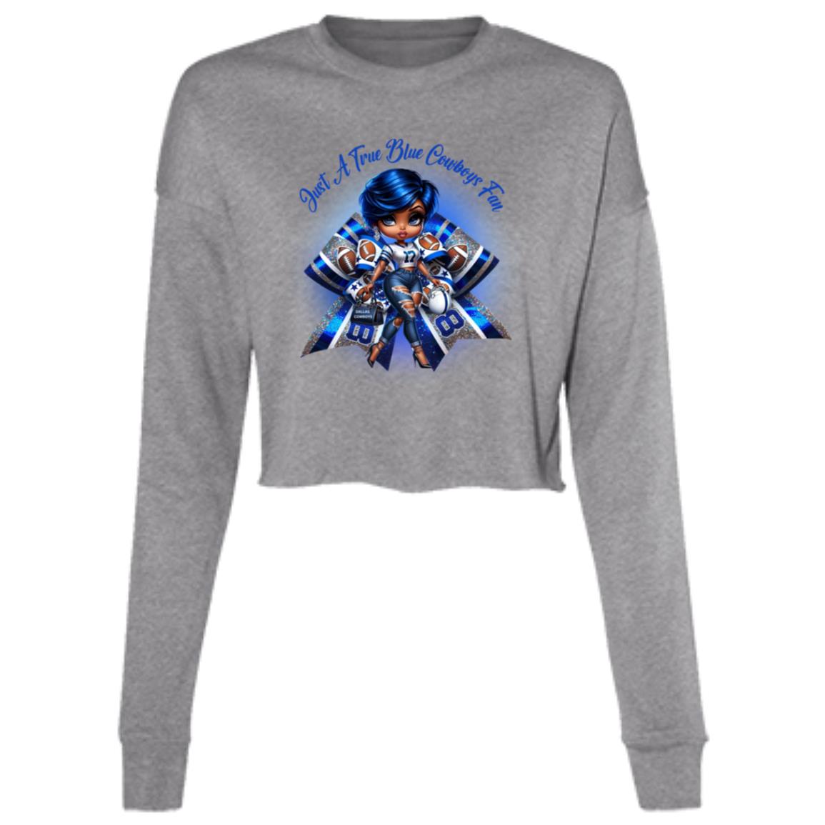 DALLASCOWBOY GIRL B7503 Ladies' Cropped Fleece Crew