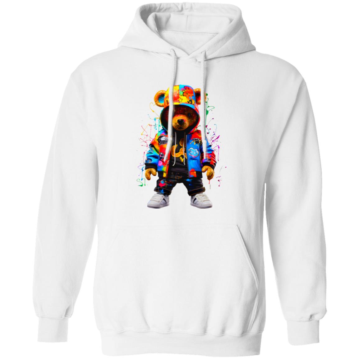 hiphopbearglitterdtfenhanced (1)- G185 Pullover Hoodie