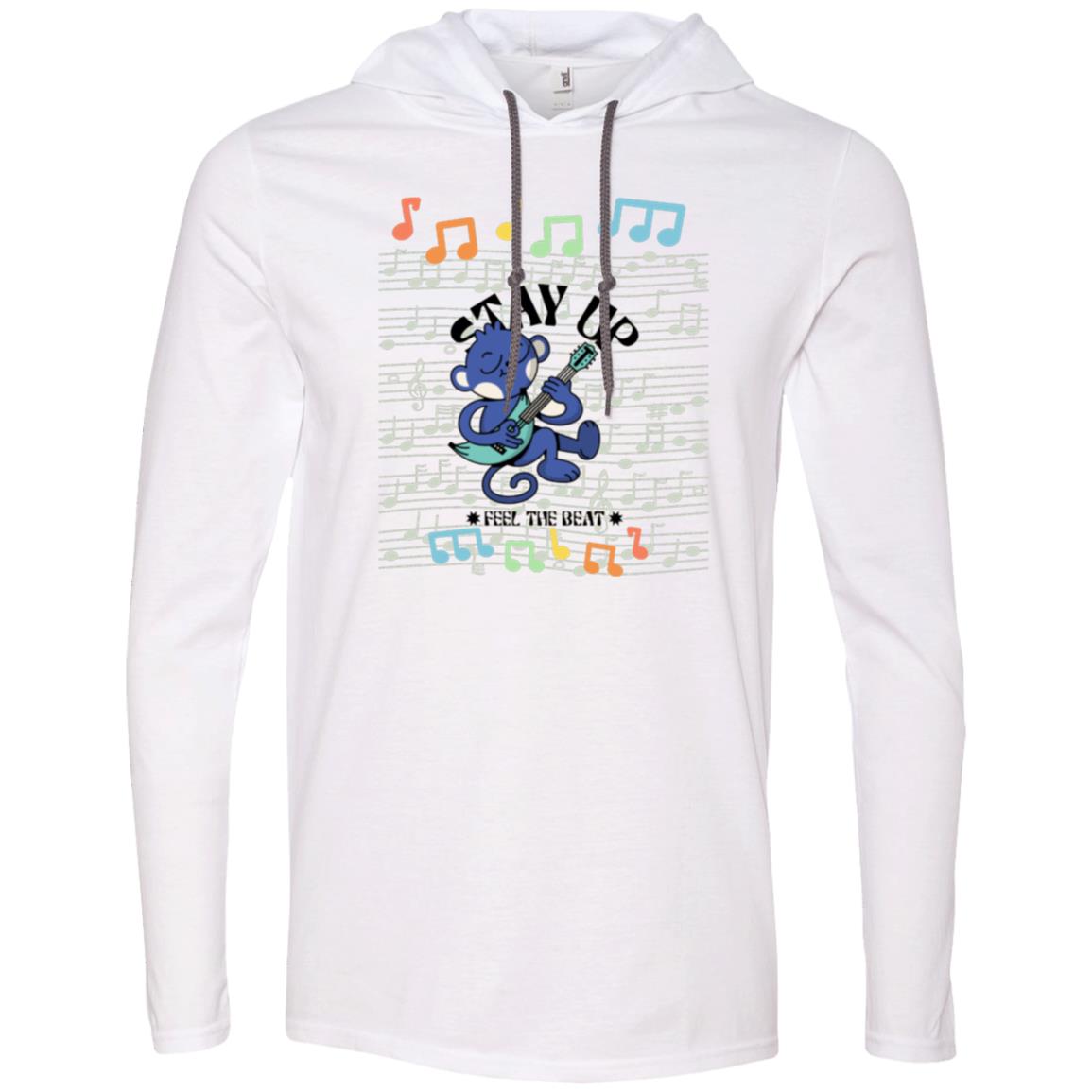 ROCK ON MUSICAL TRANSPARENT 987 Gildan LS Casual Tee's Hoodie