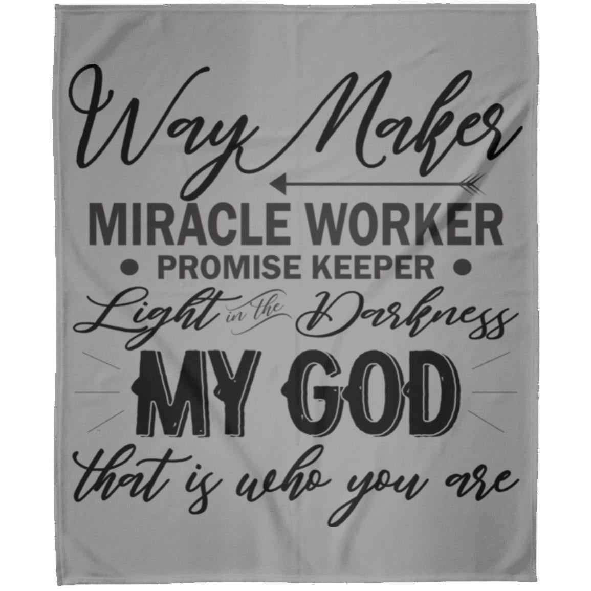 010 WAY MAKER MIRACLE WORK 1 FLM Arctic Fleece Blanket 50x60