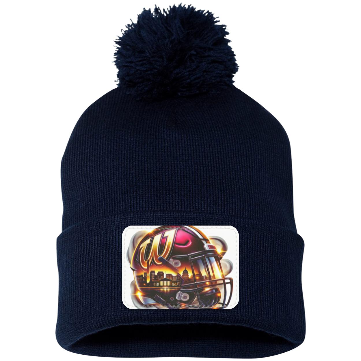 WASHINGTON SP15 Pom Pom Knit Cap - Patch