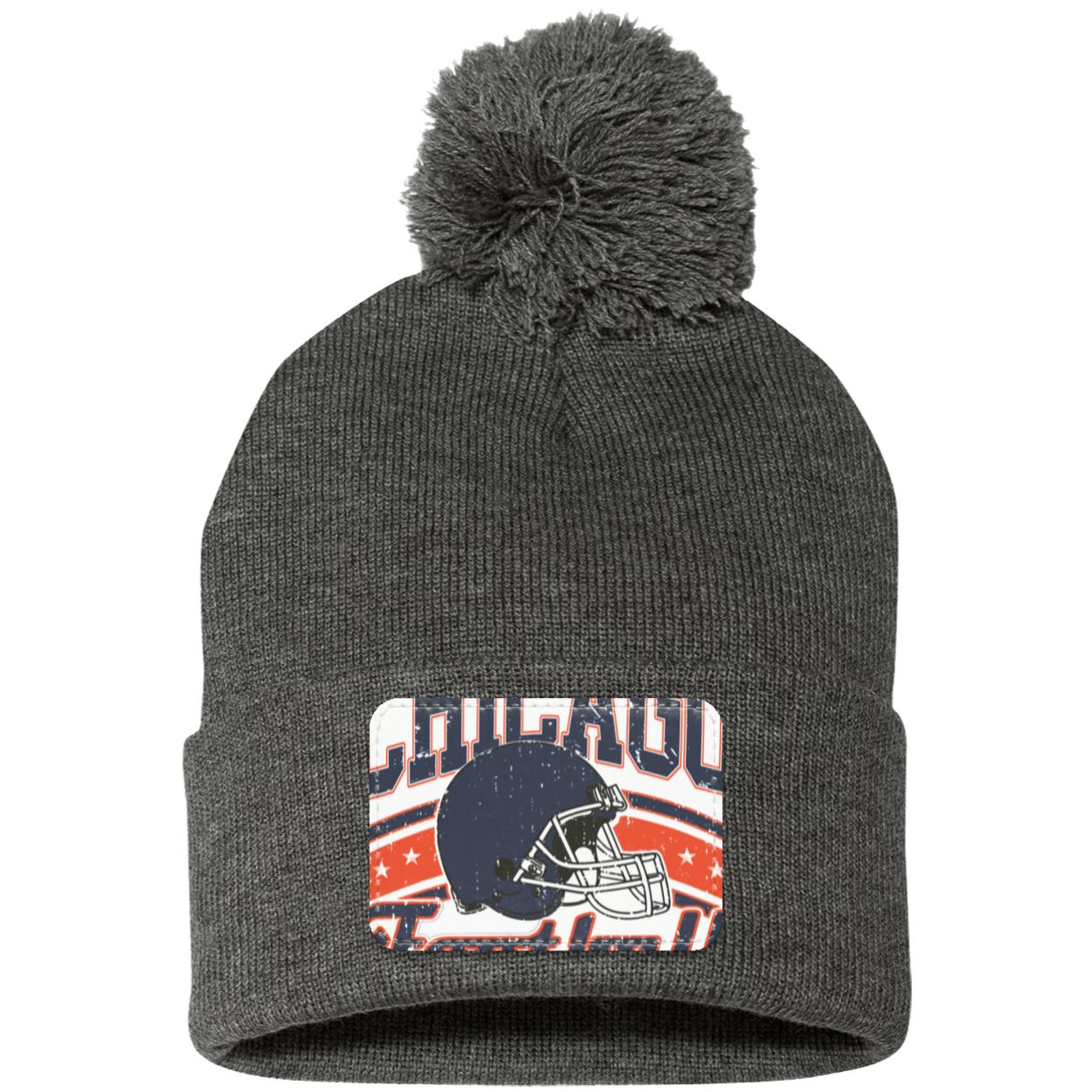 Chicago SP15 Pom Pom Knit Cap - Patch