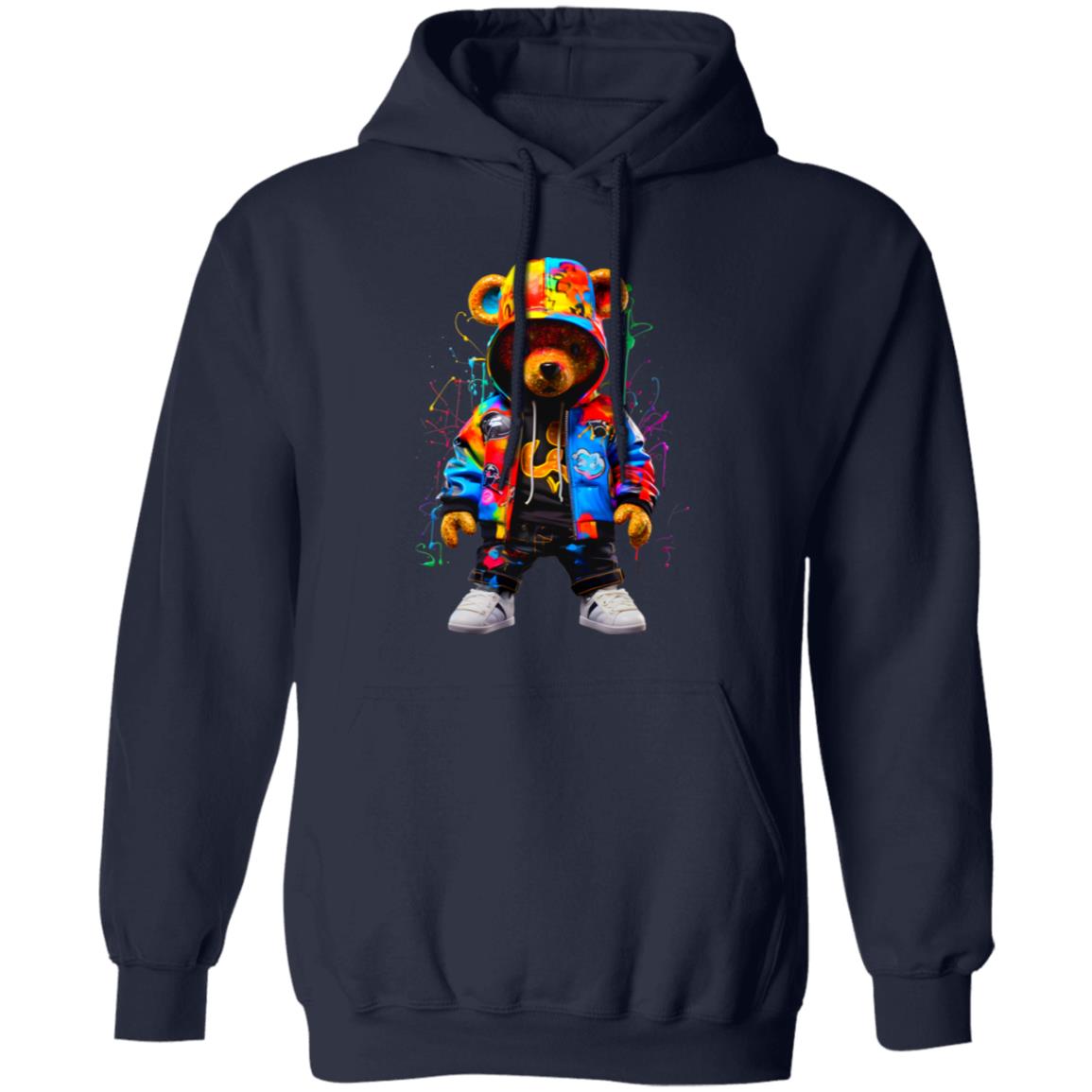 hiphopbearglitterdtfenhanced (1)- G185 Pullover Hoodie