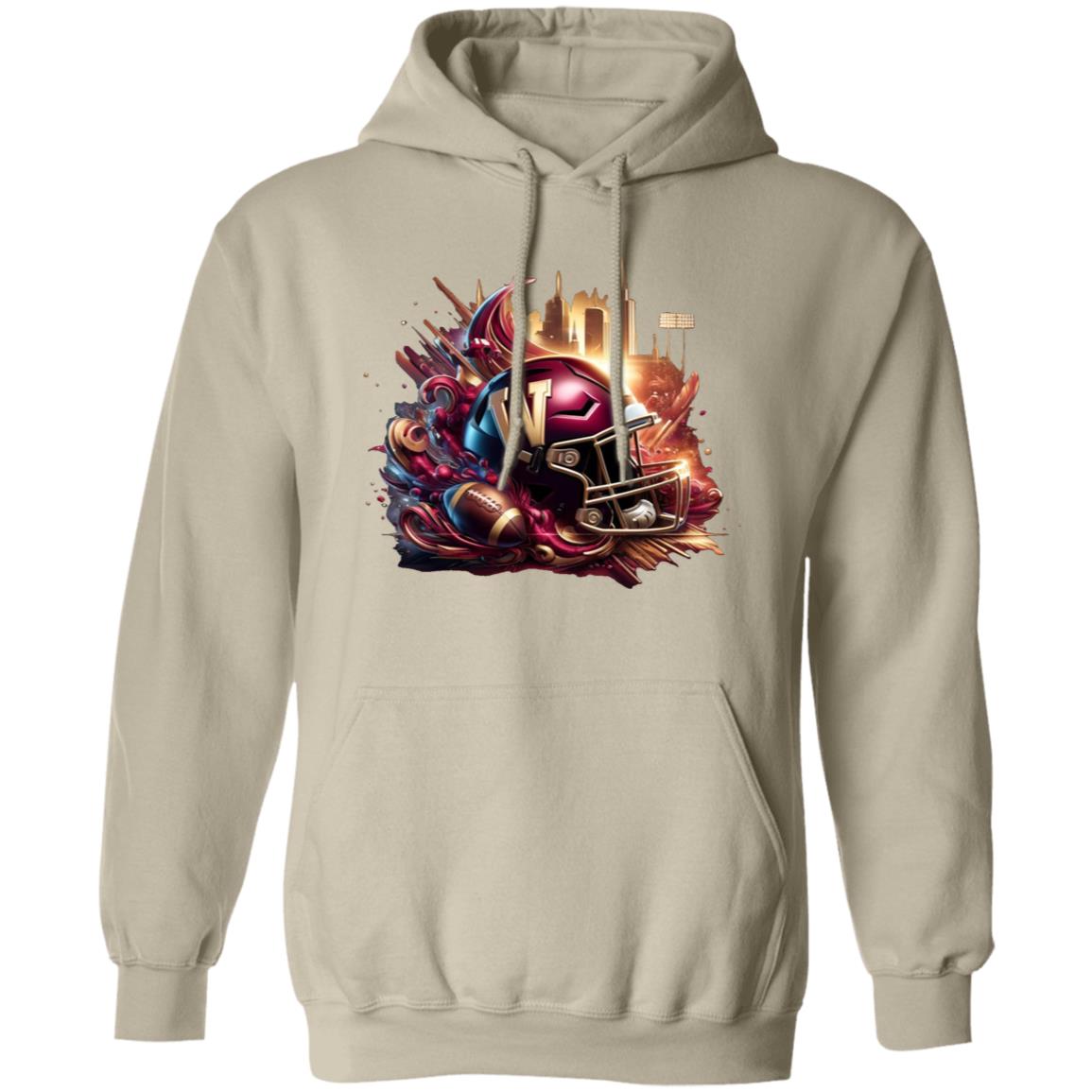 WASHINGTON football3dw-300dpi G185 Gildan Pullover Hoodie MENS SPORTS HODDIES