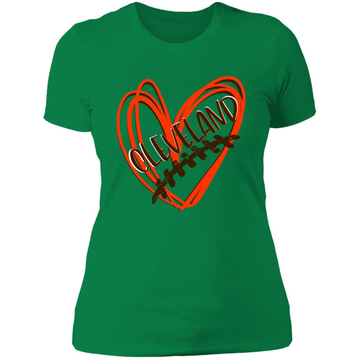 Clevelanddoubleheart NL3900 Ladies' SPORTS T-Shirt