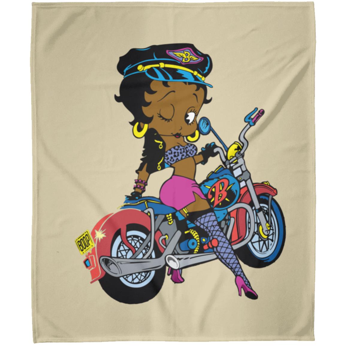 MOTORCYCLE BETTY BOOP FLM Arctic Fleece Blanket 50x60