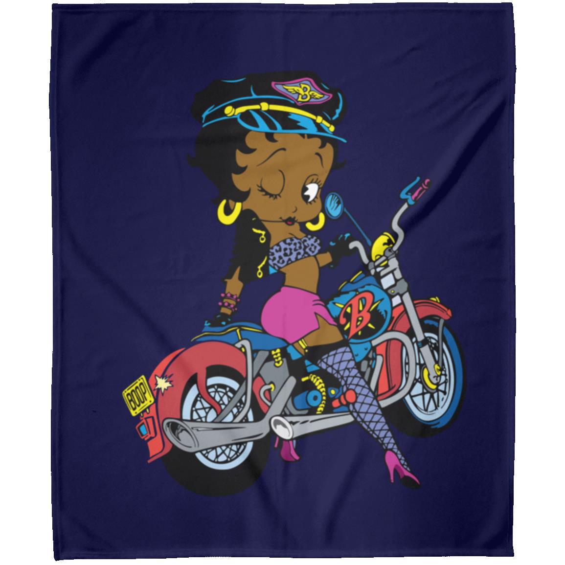MOTORCYCLE BETTY BOOP FLM Arctic Fleece Blanket 50x60