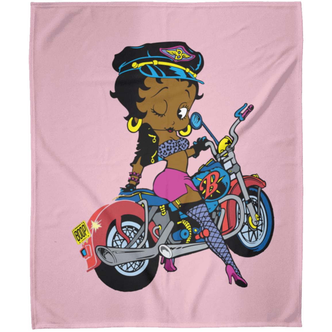 MOTORCYCLE BETTY BOOP FLM Arctic Fleece Blanket 50x60