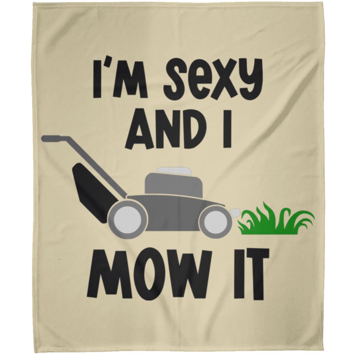 I'M SEXY-MOW IT FLM Arctic Fleece Blanket 50x60