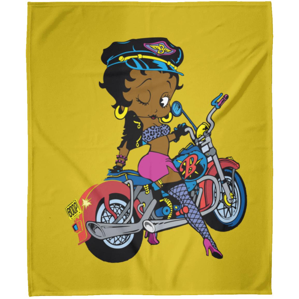 MOTORCYCLE BETTY BOOP FLM Arctic Fleece Blanket 50x60