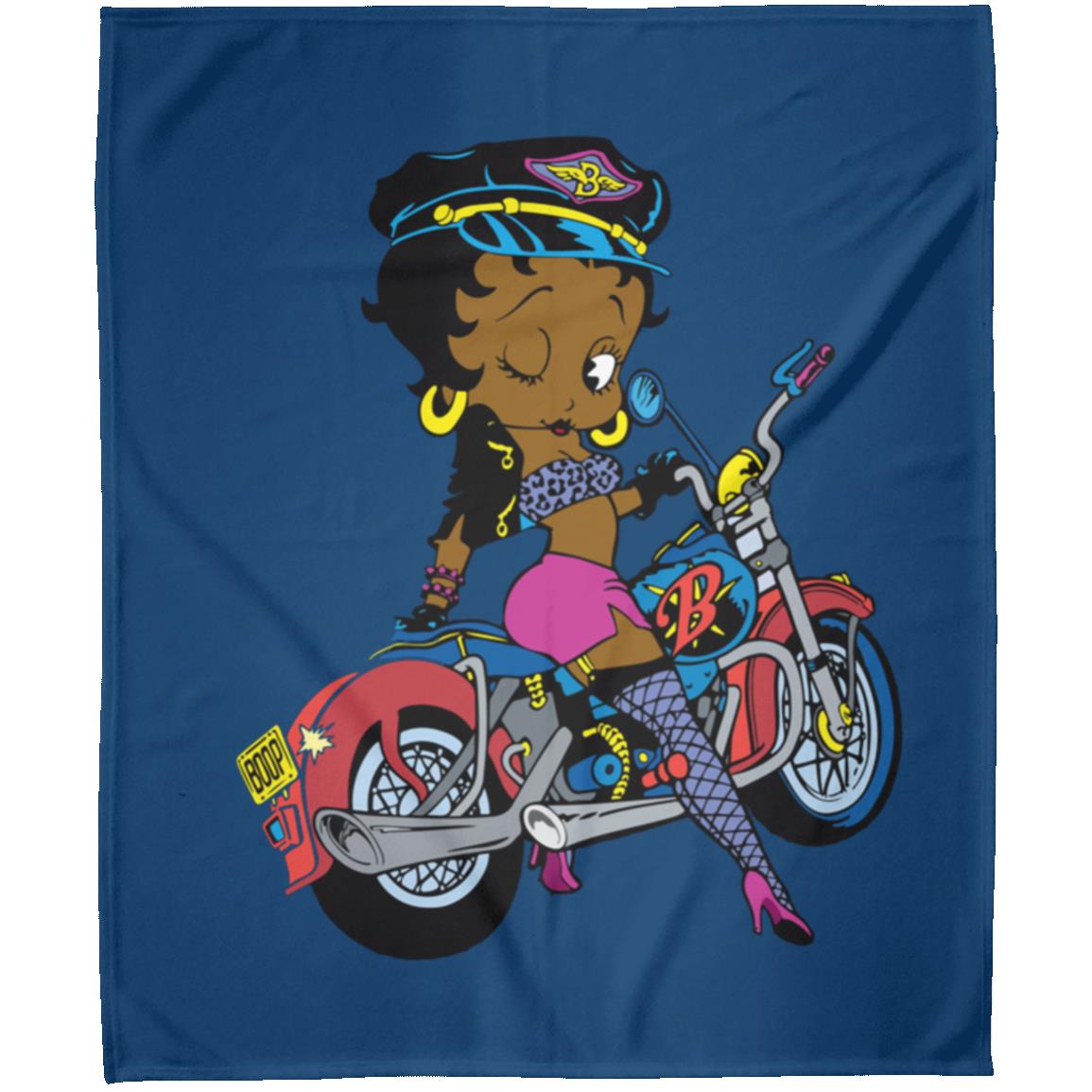 MOTORCYCLE BETTY BOOP FLM Arctic Fleece Blanket 50x60