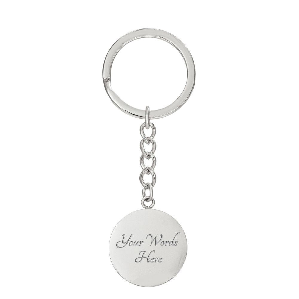 CIRCLE KEYCHAIN BIKER DAD