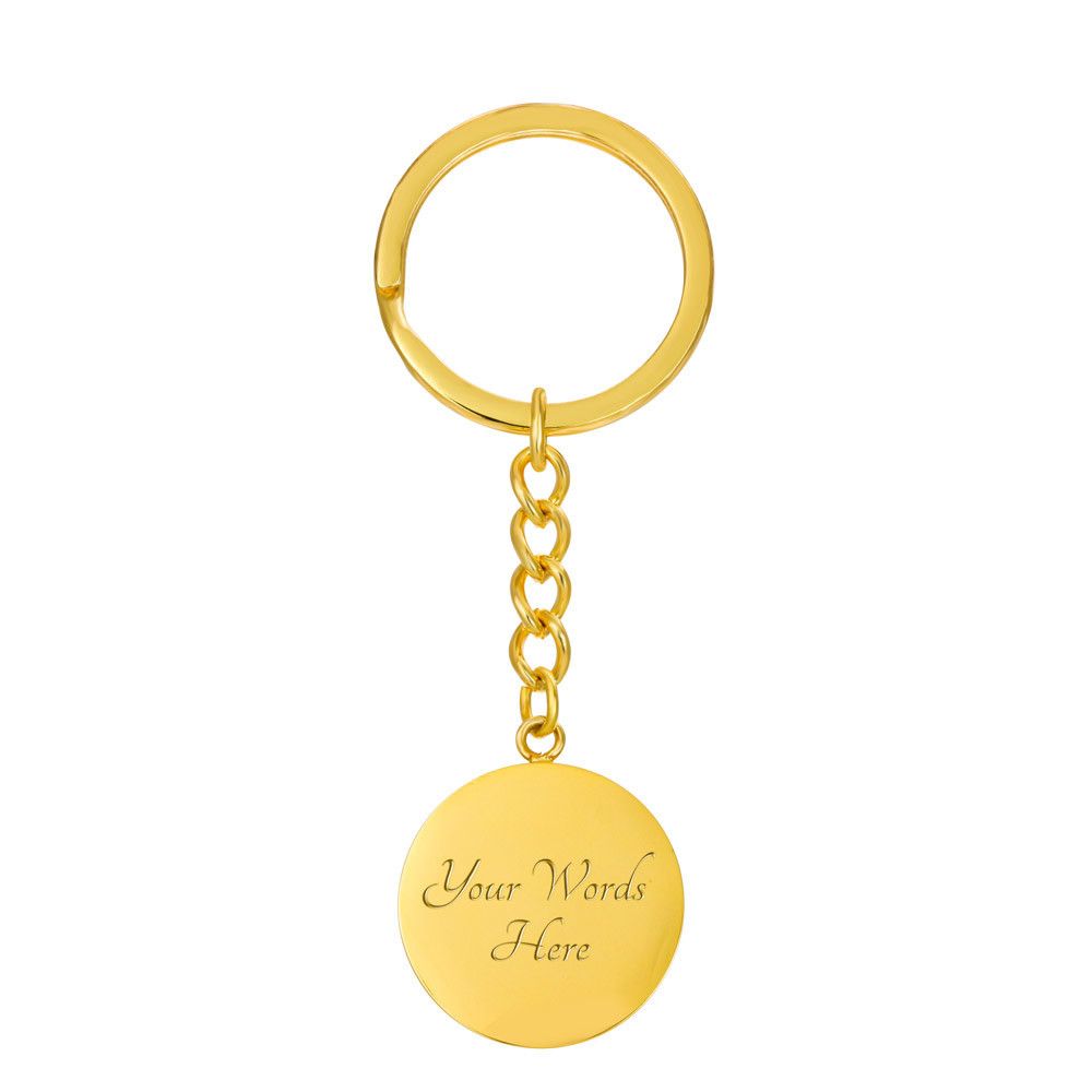 CIRCLE KEYCHAIN BIKER DAD