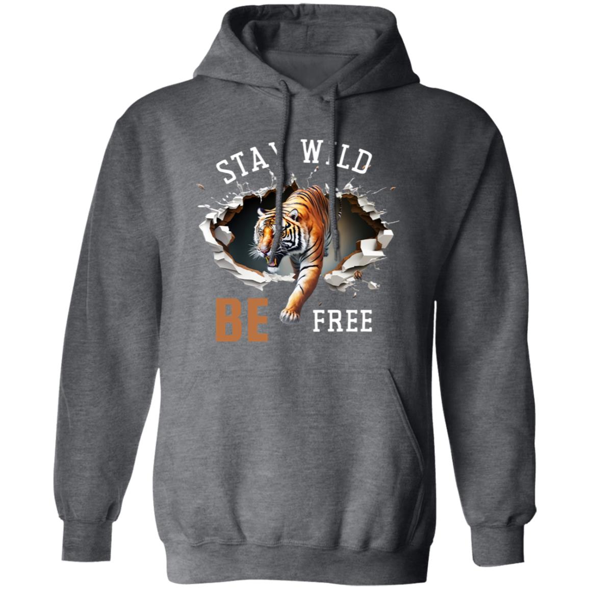 STAY WILD  WHITE G185 Pullover Hoodie