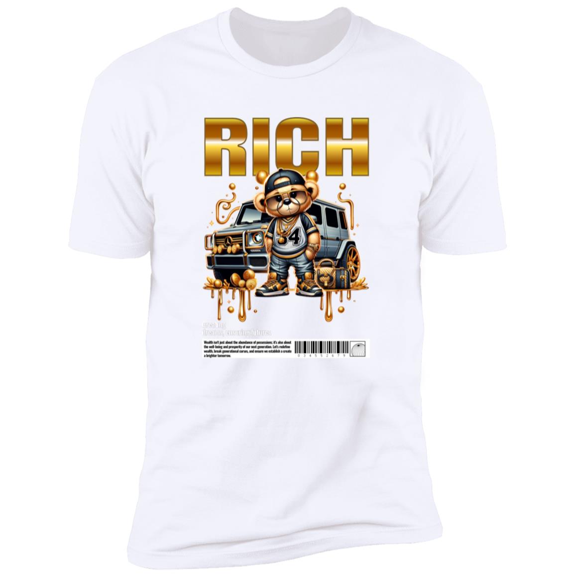 Rich Gold Bear NL3600 Premium  Casual Tee's