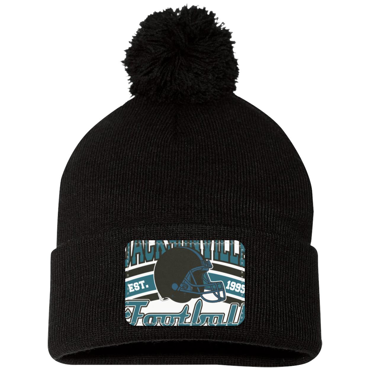 JACSONVILLE FOOTBALL 2 SP15 Pom Pom Knit Cap - Patch