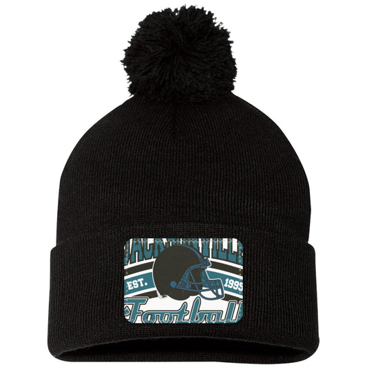 JACSONVILLE FOOTBALL 2 SP15 Pom Pom Knit Cap - Patch