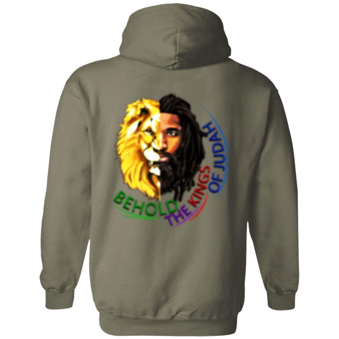 THE LION OF JUDAH G185 Pullover Hoodie PRINTED ON THE BACK